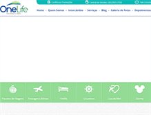 Tablet Screenshot of onelife.tur.br