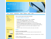 Tablet Screenshot of onelife.cz